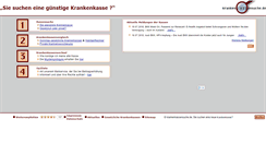 Desktop Screenshot of krankenkassensuche.de