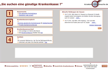 Tablet Screenshot of krankenkassensuche.de